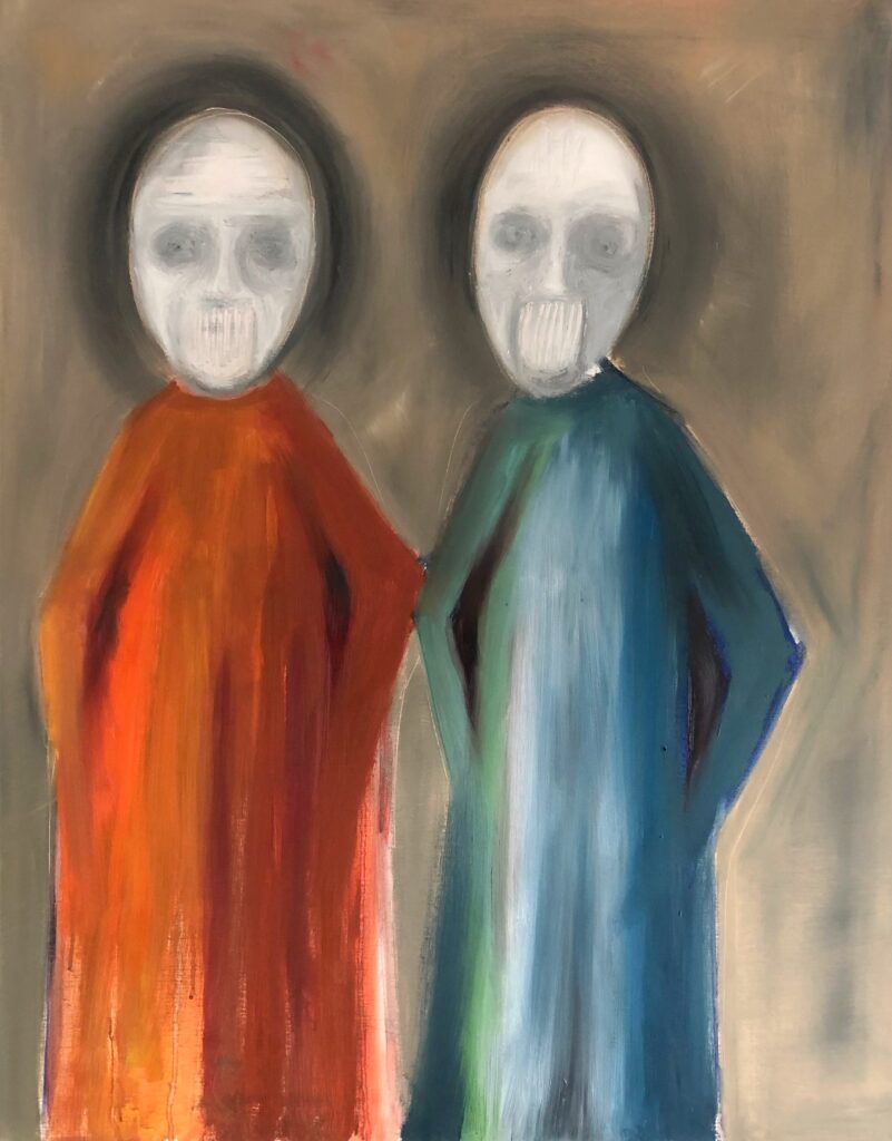 Murder Twins – Acrylic on canvas 80×100