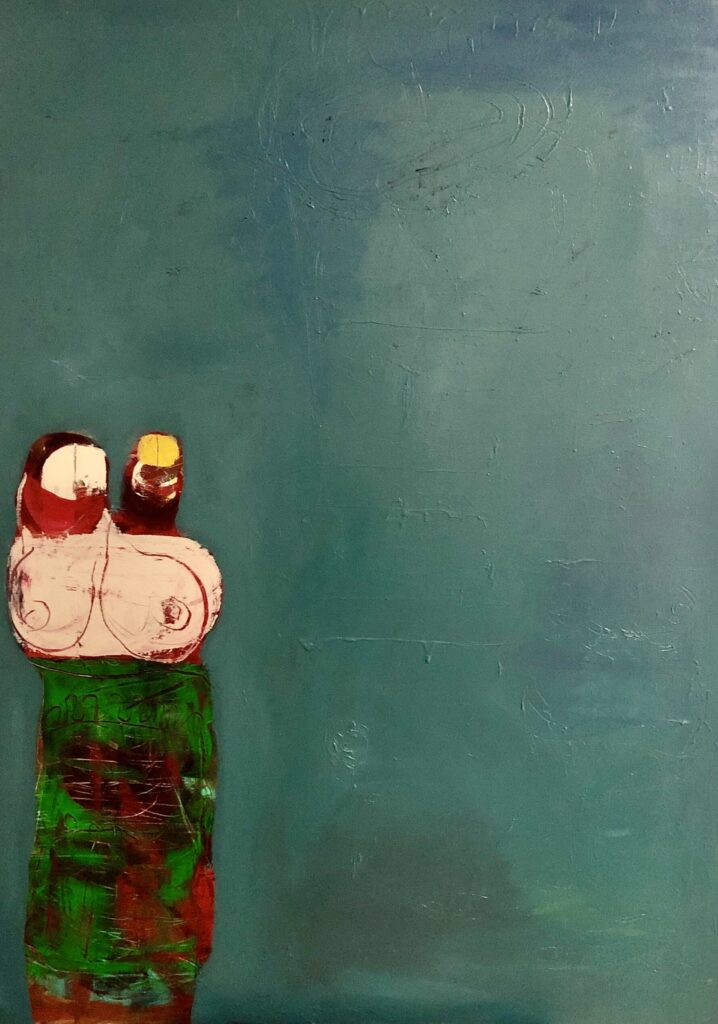Floating Woman – Acrylic on canvas 100×140