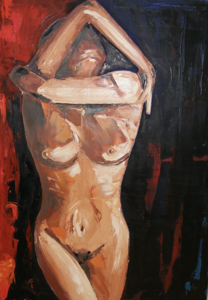 Model 3 – Oil on canvas 70×100