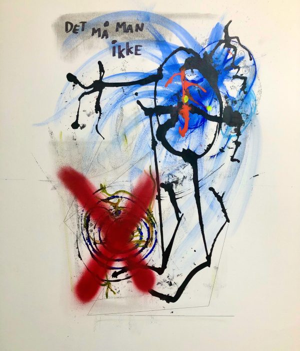 When you- Acrylic on paper